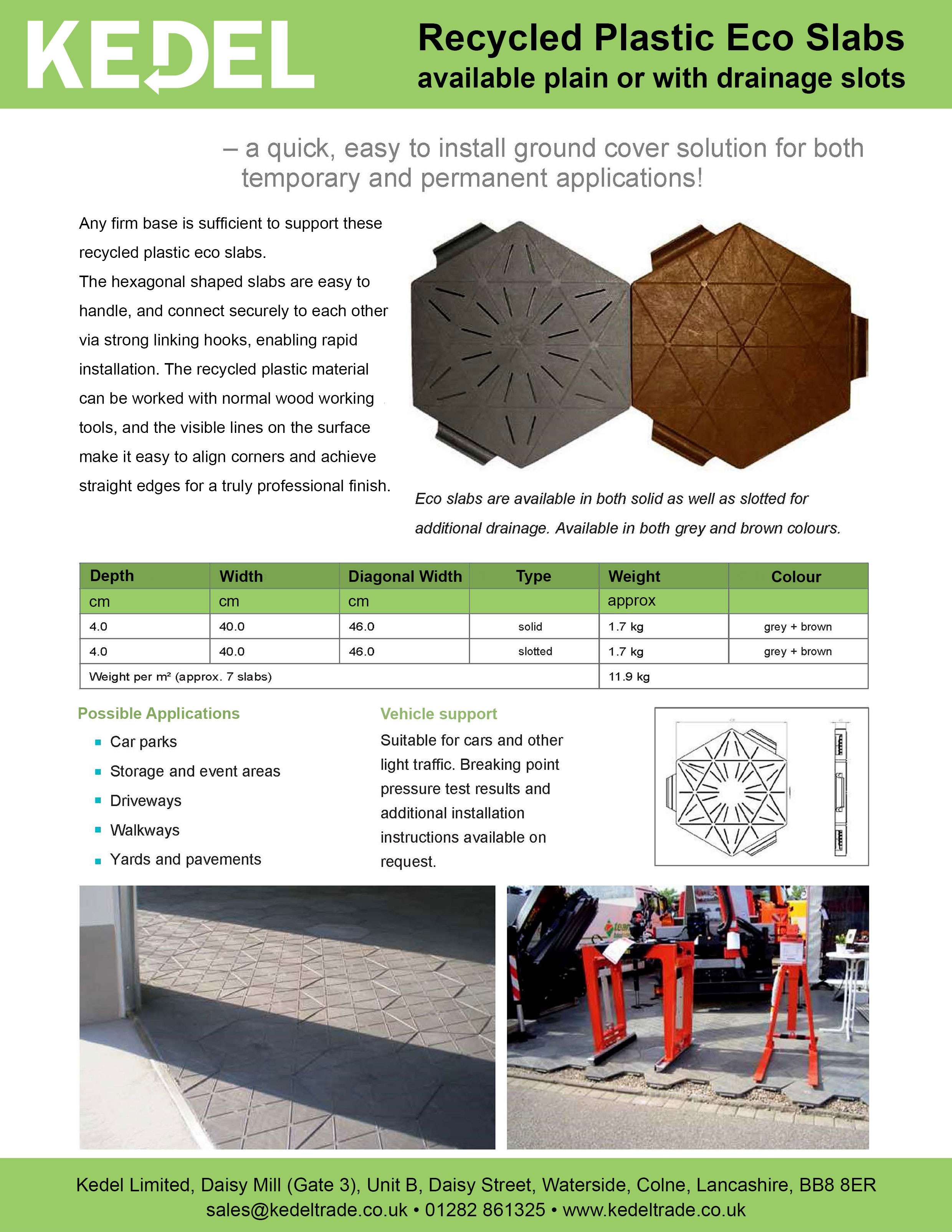 Octagonal Slab technical spec